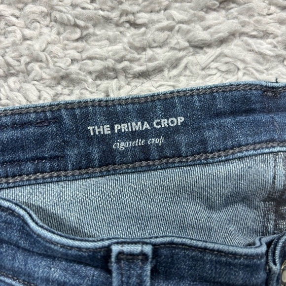 Adriano Goldschmied Jeans Womens 27 The Prima Crop Cigarette Regular Raw Hem - Picture 3 of 6